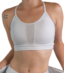 Strap Top with Front Mesh Panel