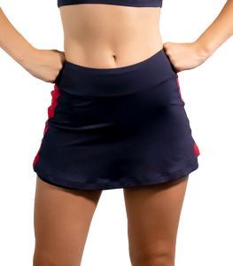 Pantalones cortos de ataque de falda con cintura de logotipo